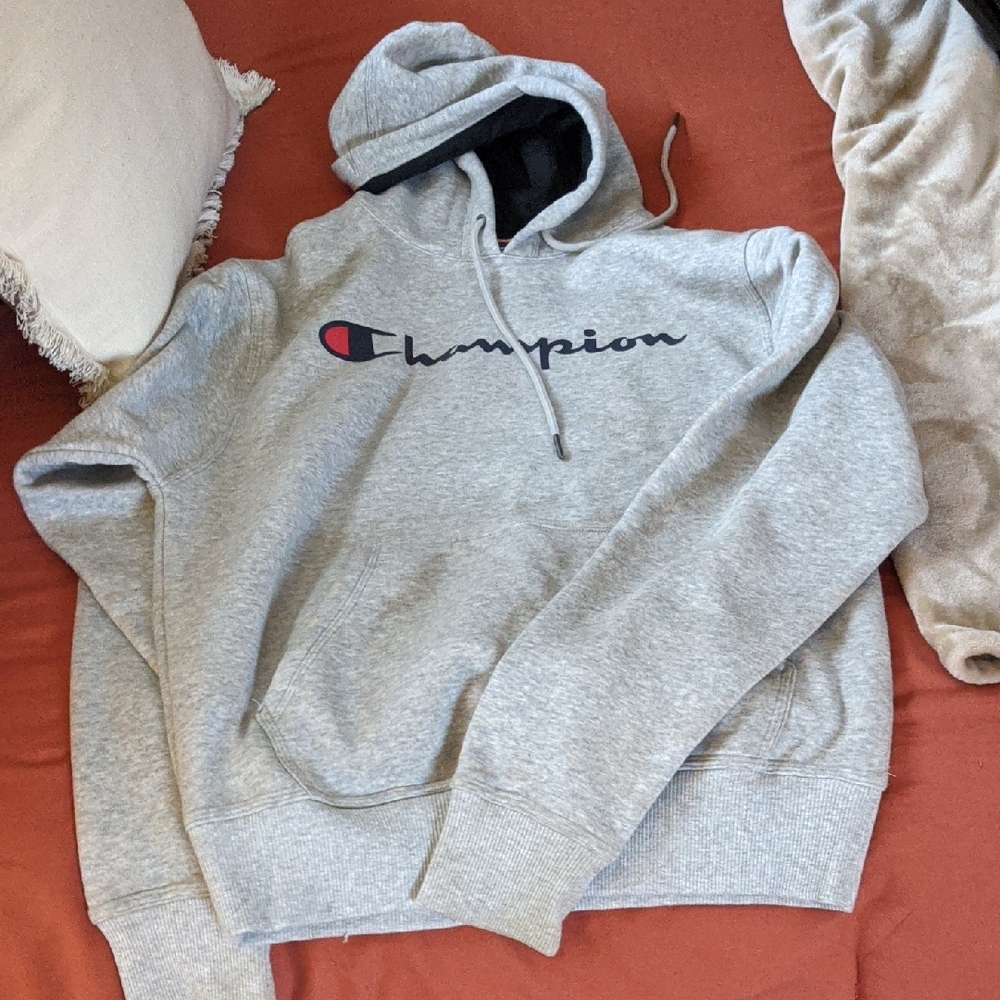 Champion Light Gray Hoodie